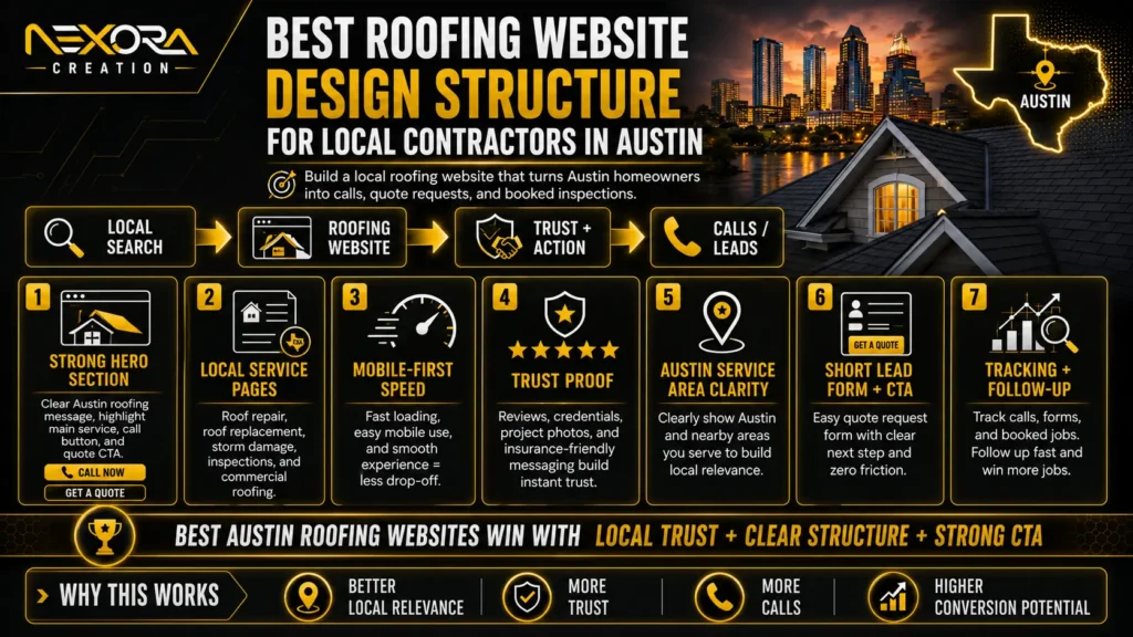 Best Roofing Website Design Structure for Local Contractors in Austin@