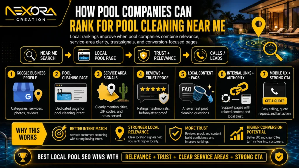 How Pool Companies Can Rank for Pool Cleaning Near Me