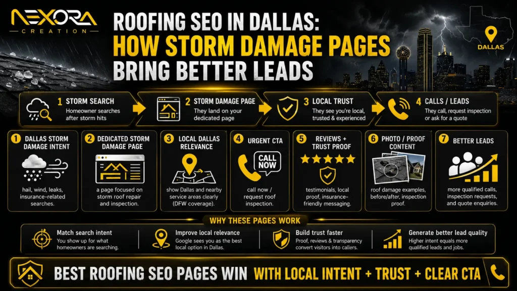 Roofing SEO in Dallas_ How Storm Damage Pages Bring Better Leads@