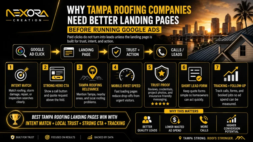 Why Tampa Roofing Companies Need Better Landing Pages Before Running Google Ads@