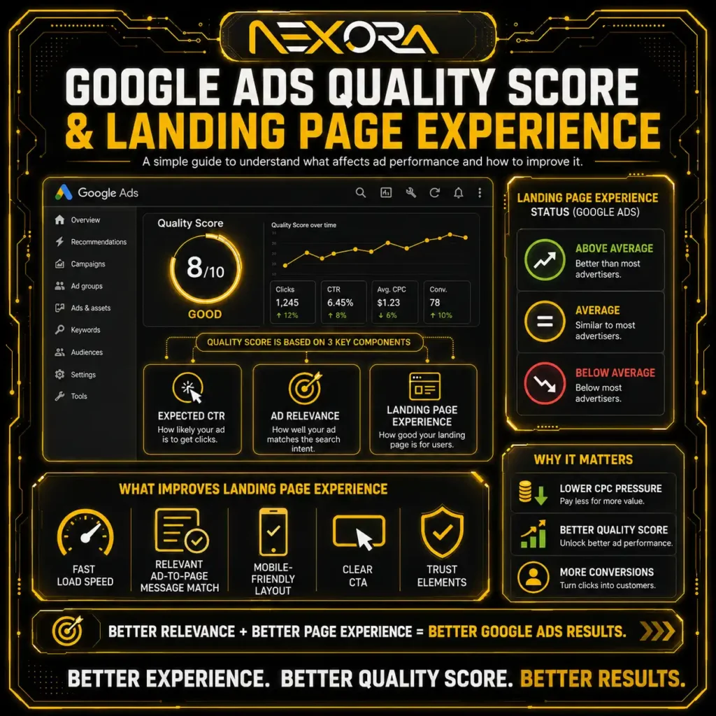 Google Ads Quality Score and Landing Page Experience Simple
