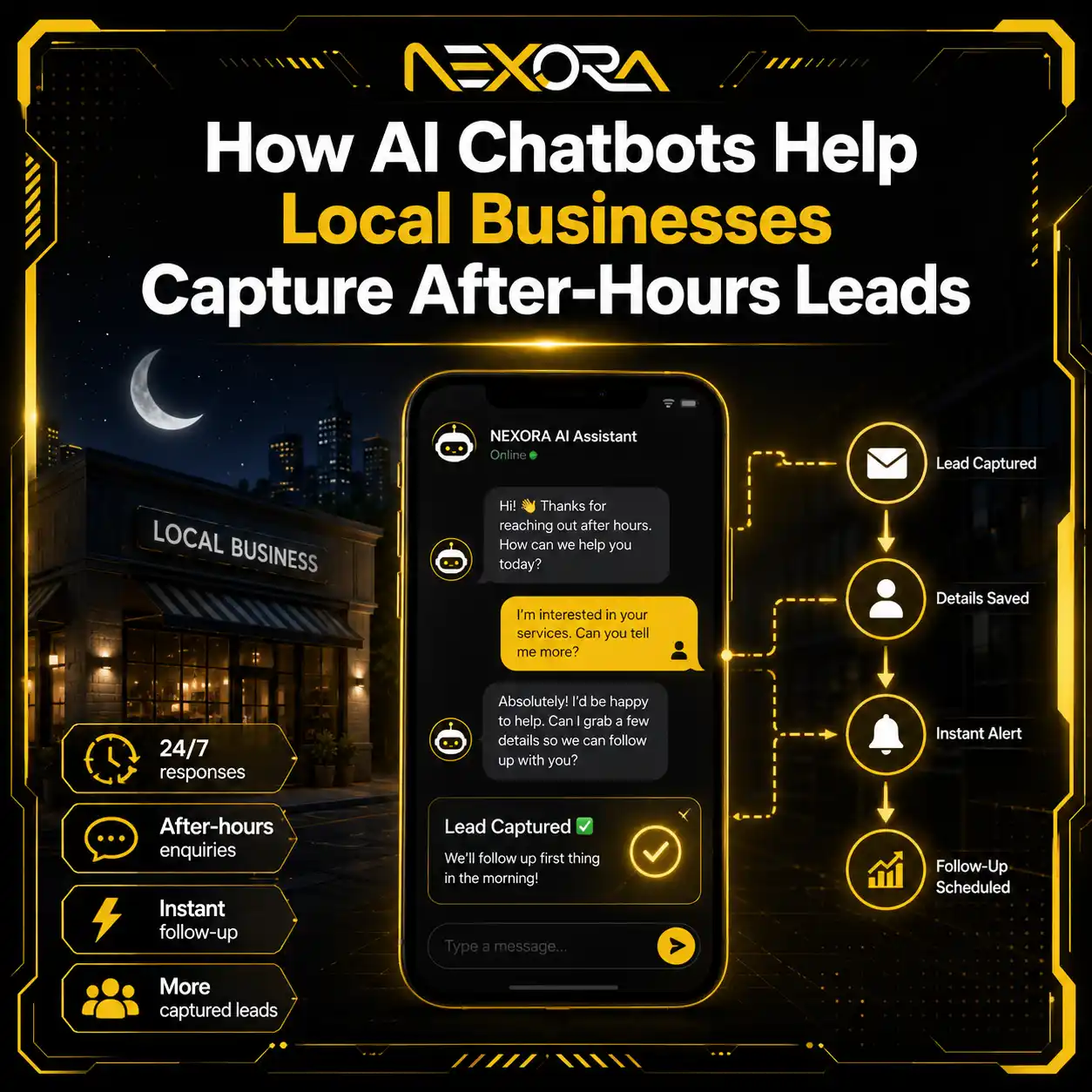 How AI Chatbots Help Local Businesses Capture After-Hours Leads