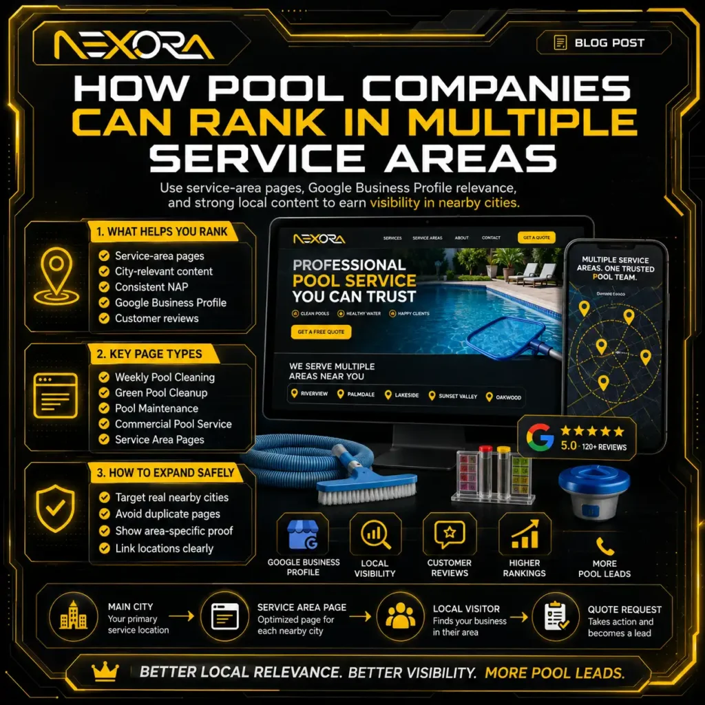 How Pool Companies Can Rank in Multiple Service Area