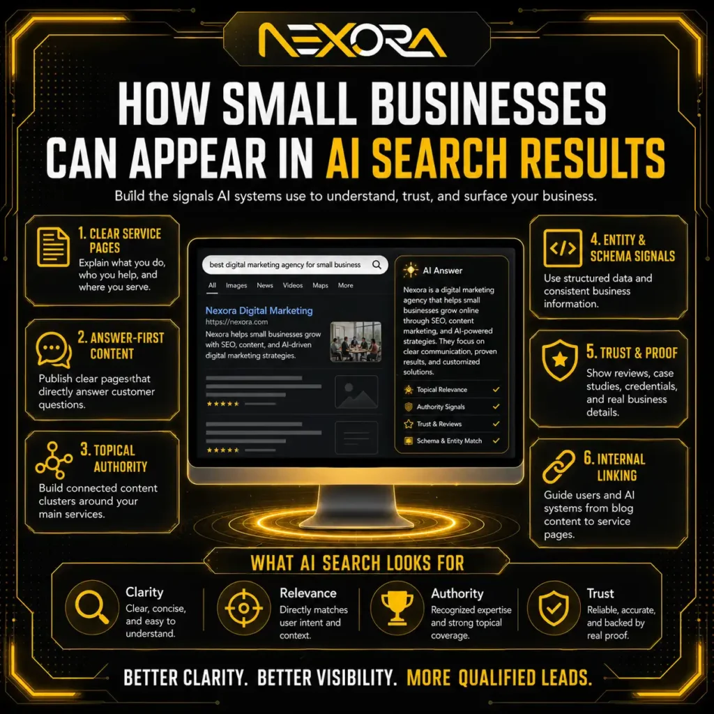 How Small Businesses Can Appear in AI Search Result