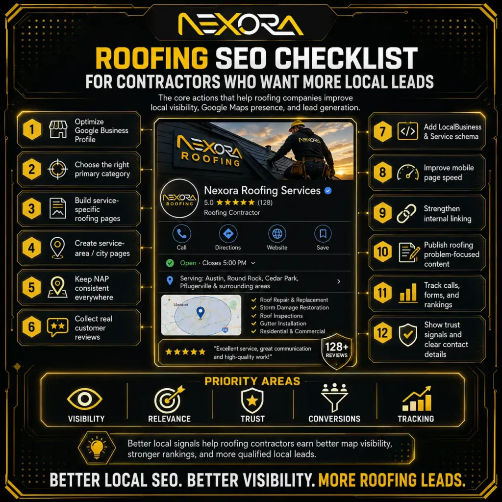 Roofing SEO Checklist for Contractors Who Want More Local Leads