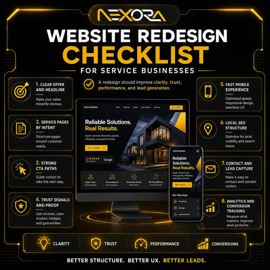 Website Redesign Checklist for Service Businesses