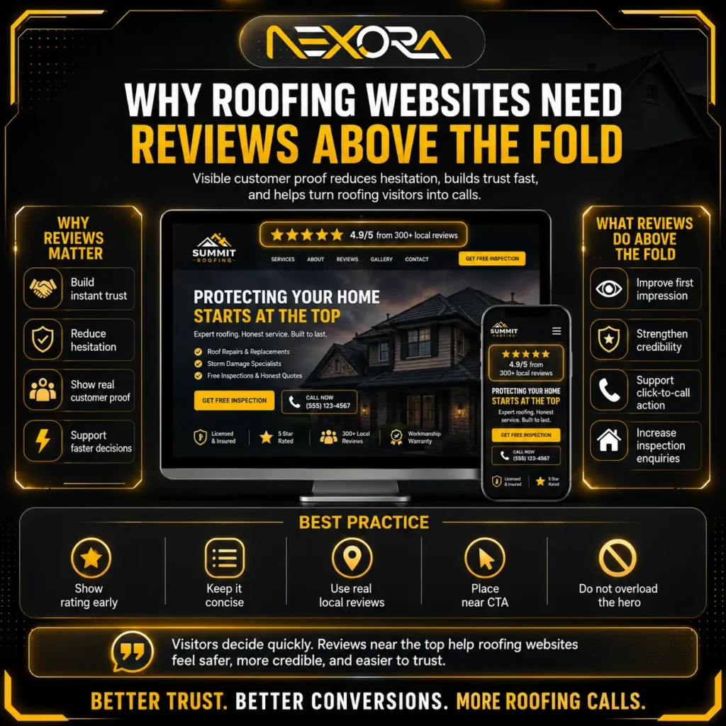 Why Roofing Websites Need Reviews Above