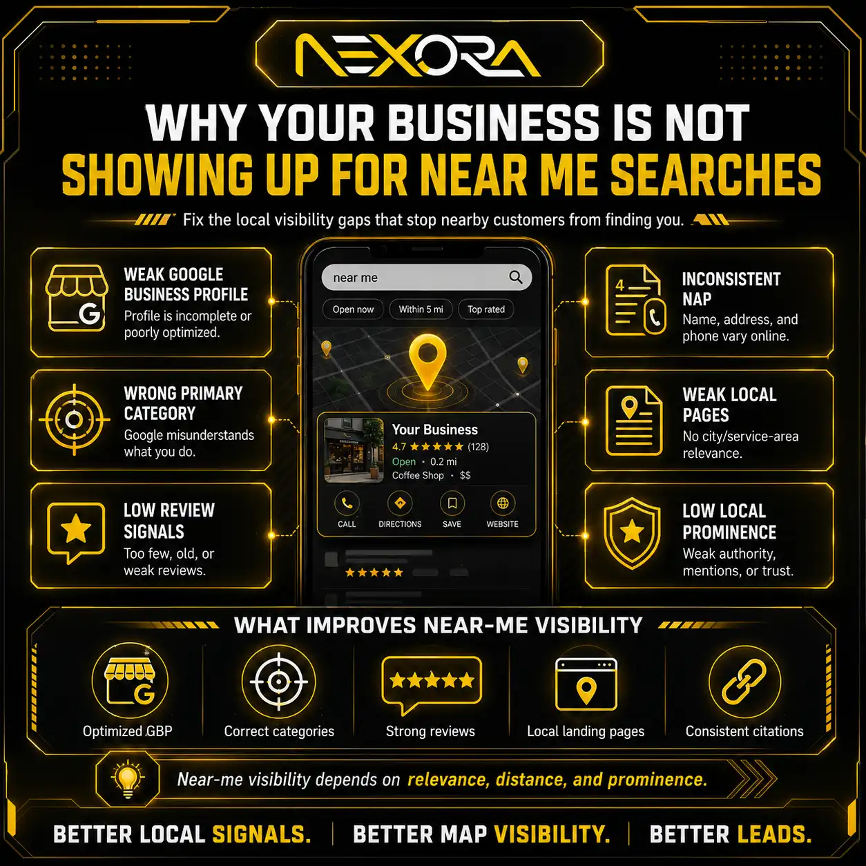 Why Your Business is not Showing up for Near me Searches